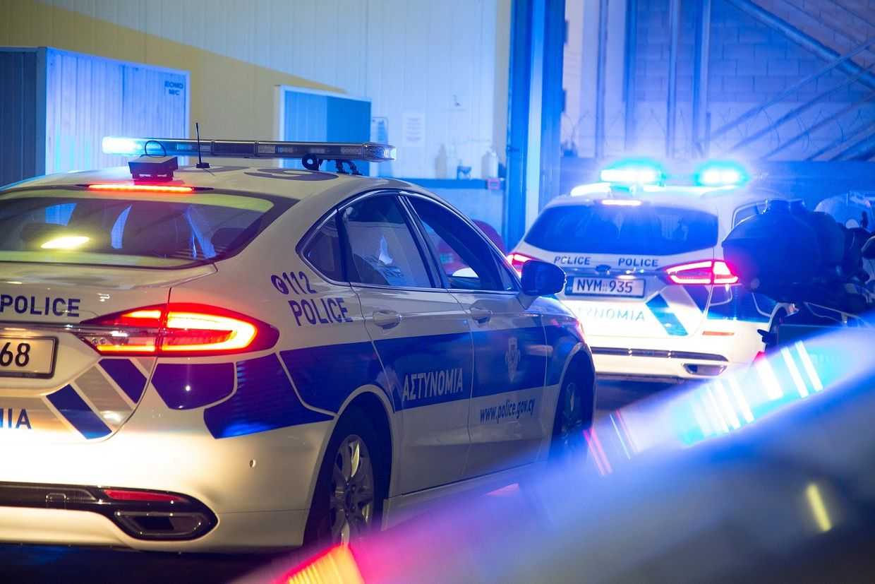 Cypriot police vehicles. Photo via social media.