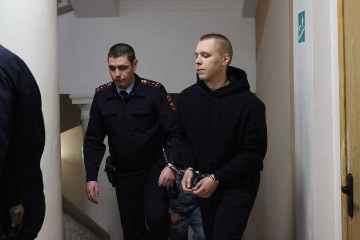 Nikita Zhuravel in the court. Photo: V1.ru.