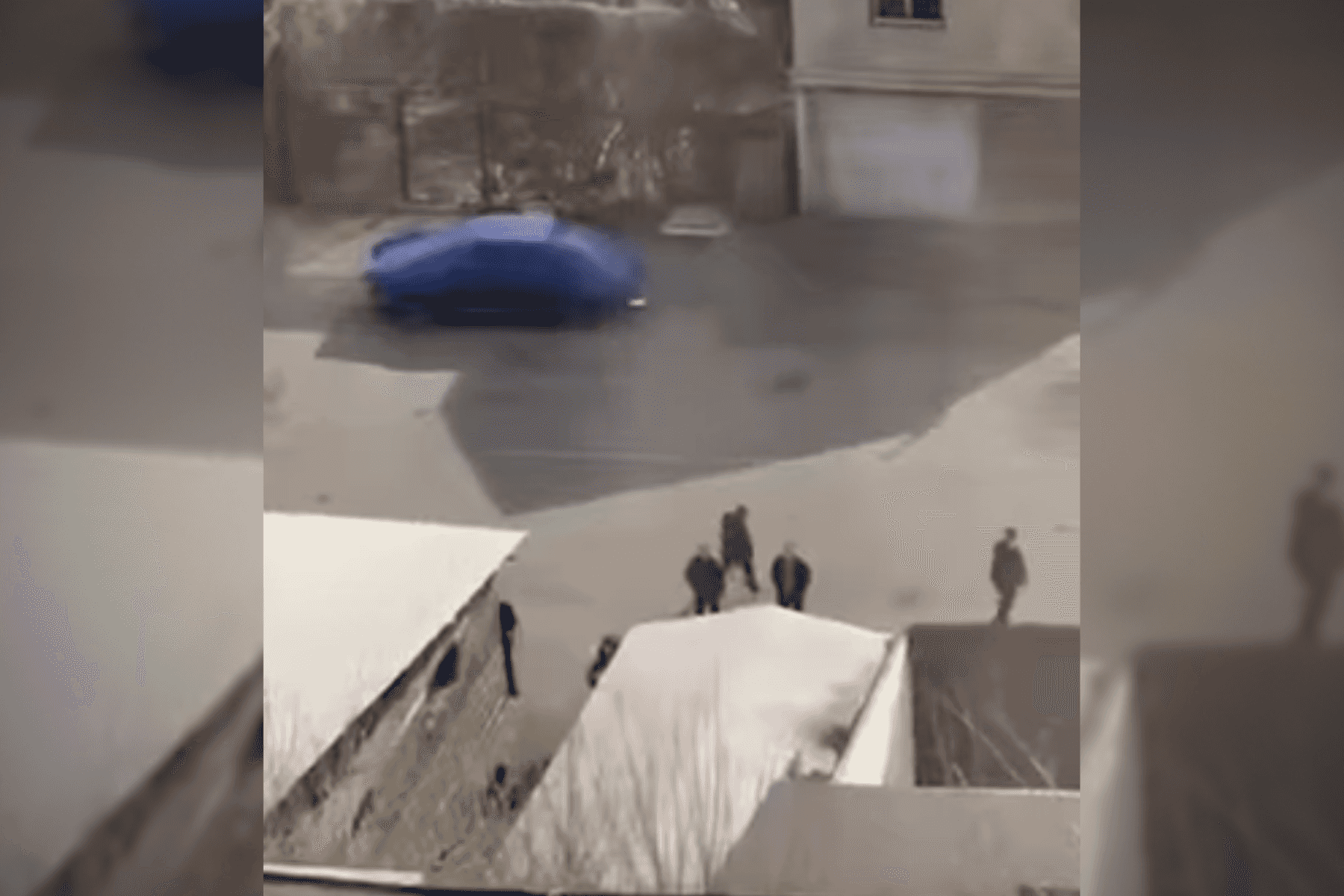 Screengrab from the scene of the shooting. Via: InfoPort.am.