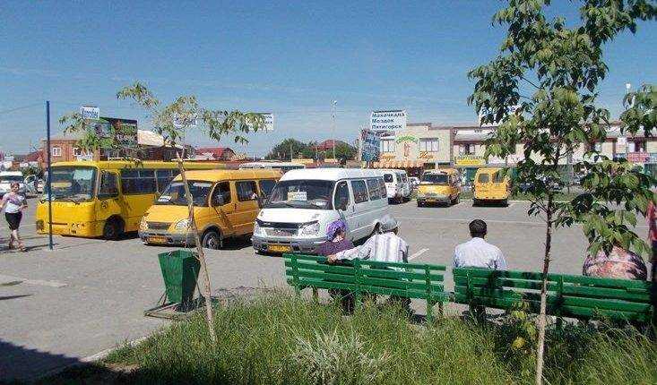 Nazran's old bus station, which has since been demolished. Official photo.