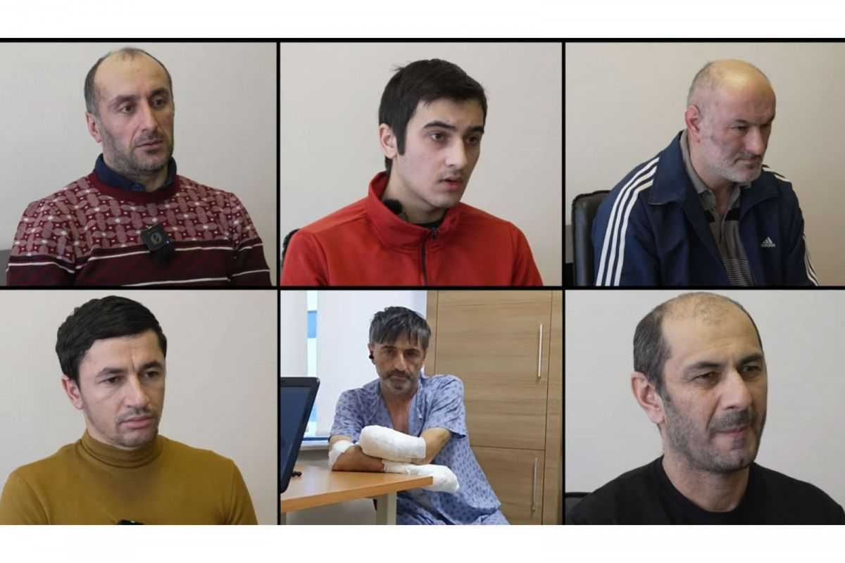 Some of the people detained in Jibir. Photo: APA