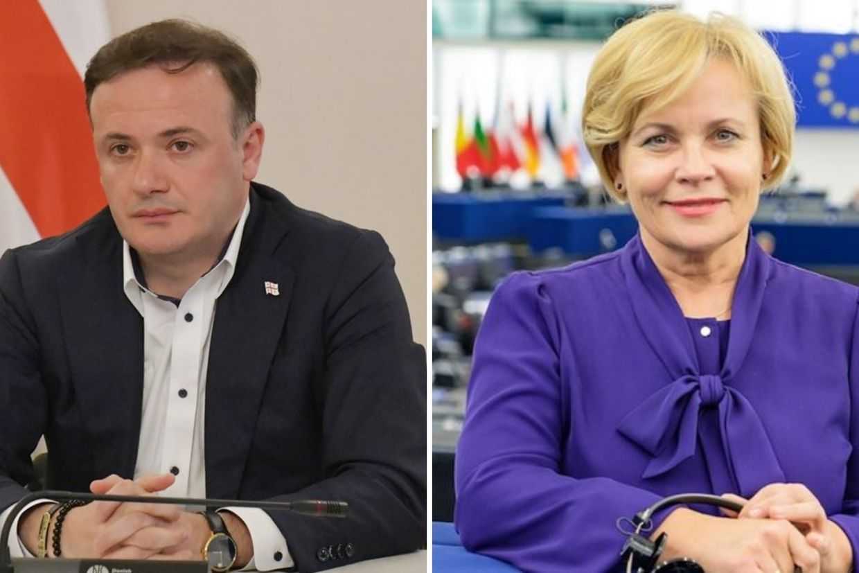 Irakli Zarkua and Rasa Juknevičienė.