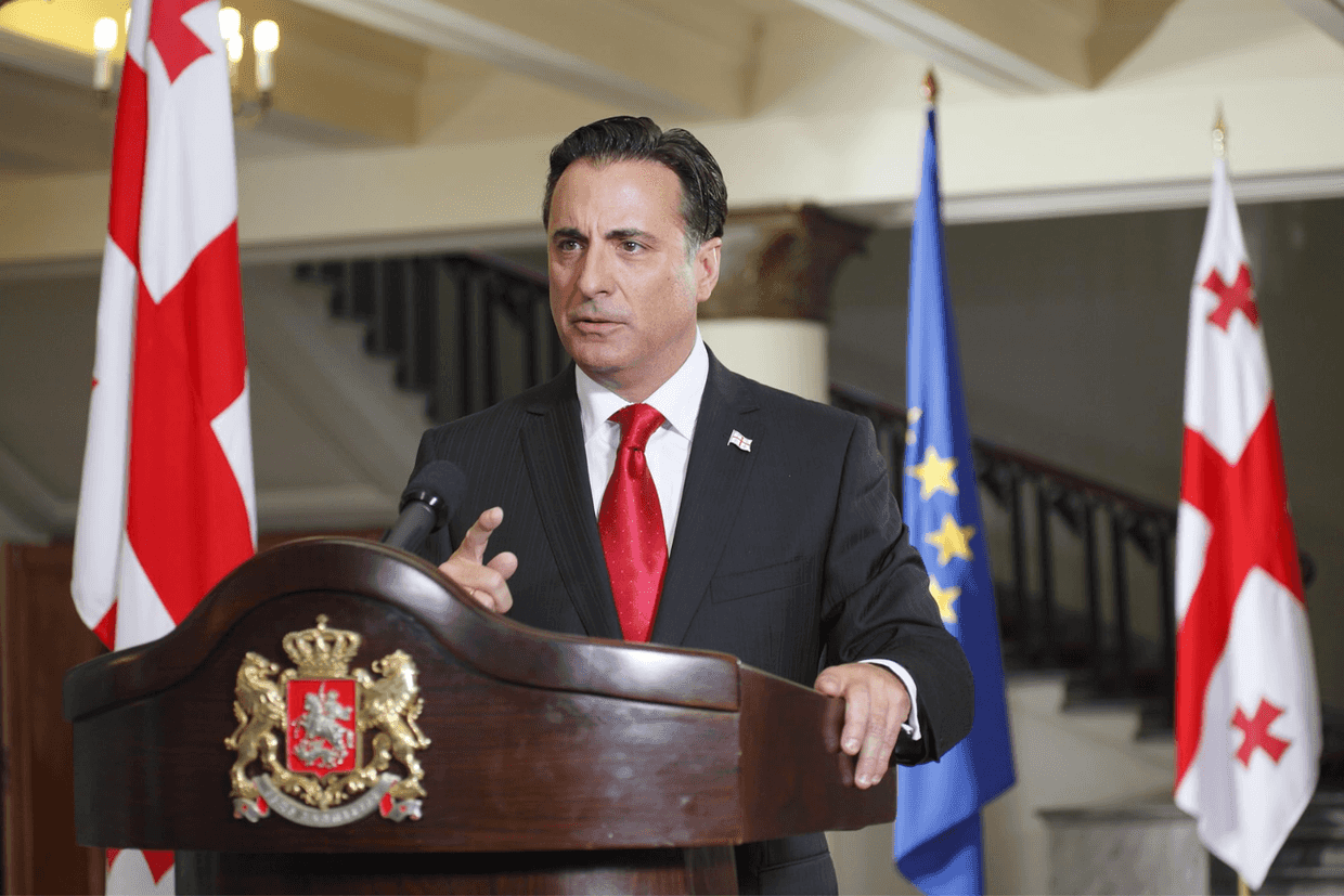 Andy Garcia as Misha Saakashvili in 5 Days of War. Still from film.