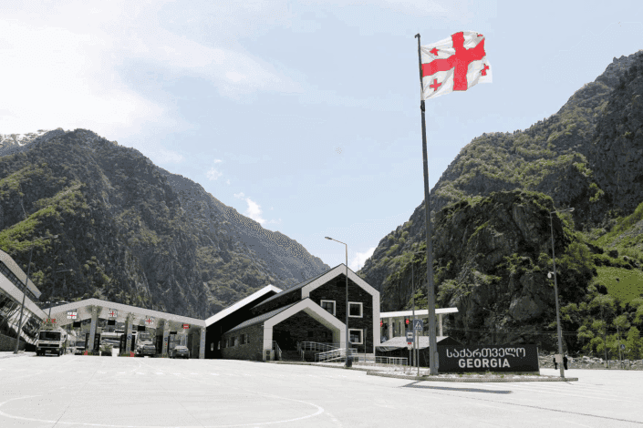 The Dariali checkpoint at the Georgia-Russia border. Official photo.
