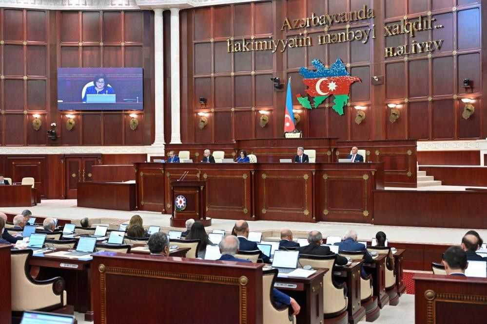 Today's discussions in the Parliament of Azerbaijan. Official photo.