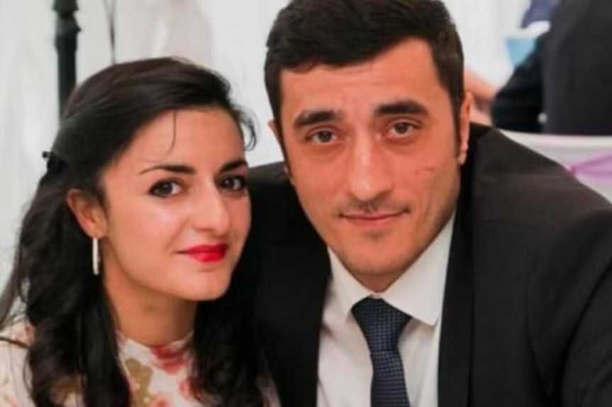 Vugar Huseynov (right) and his wife Lilit Israelian (left). Photo: Azeri Times.