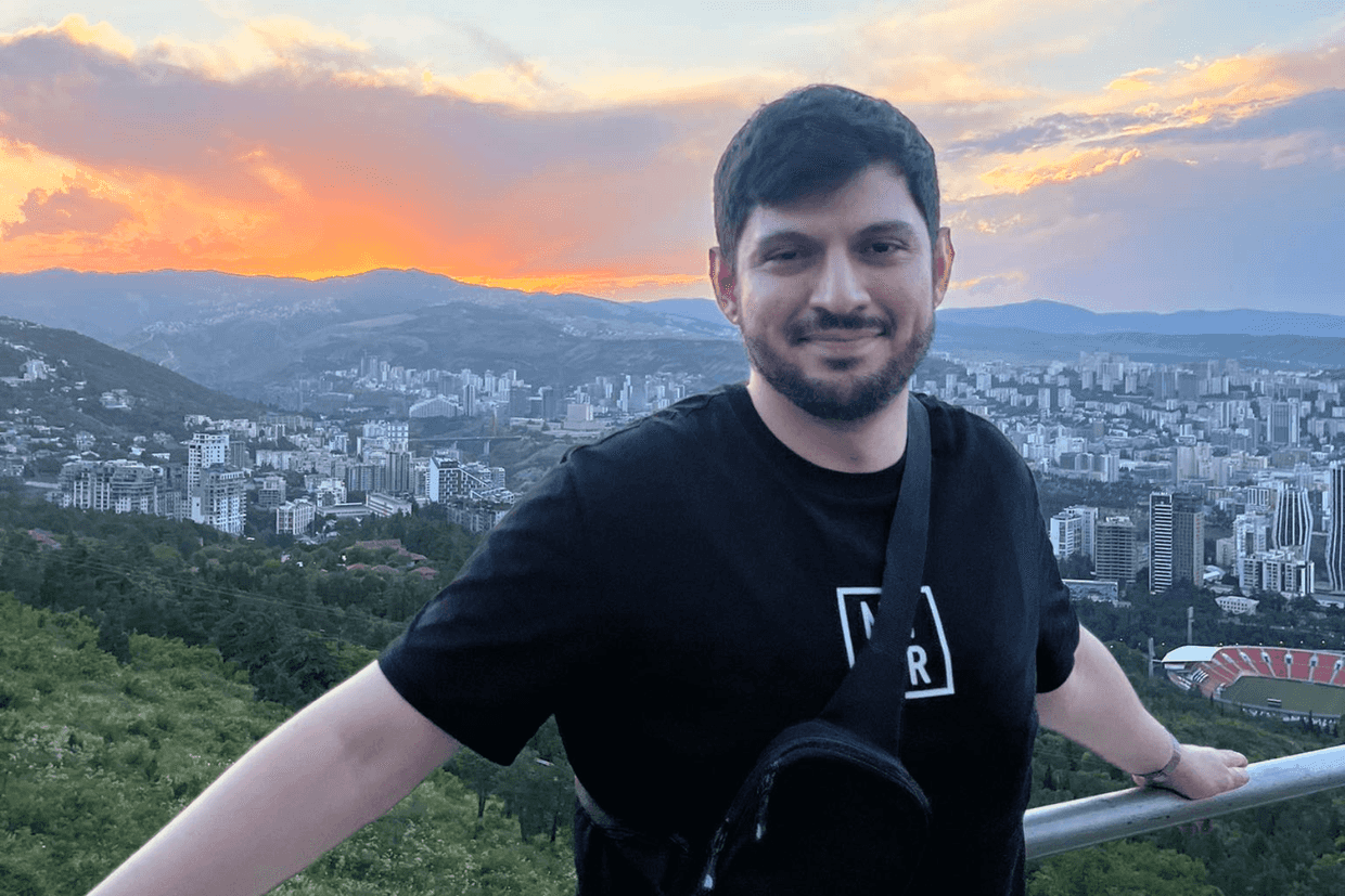 Javid Ahmedov in Tbilisi. Photo via social media.