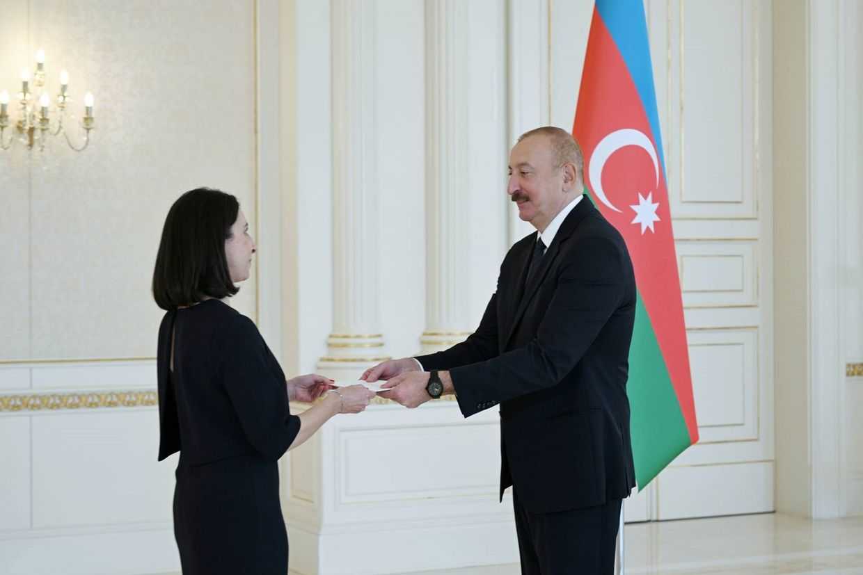 President Ilham Aliyev accepted credentials of newly appointed Ambassador of France in Azerbaijan. Official photo.