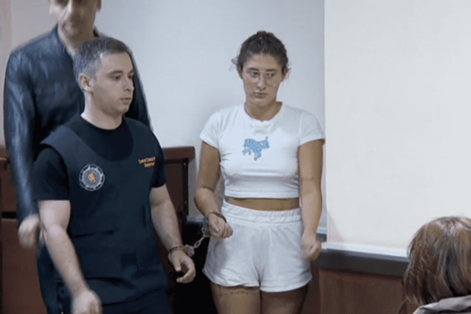 Bella Culley in court. Photo: Imedi.