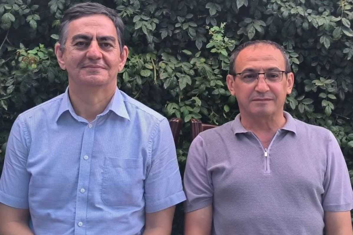 From left to right: Ali Karimli, a chair of the Popular Front Party and member of the party Mammad Ibrahim. Photo via social media.