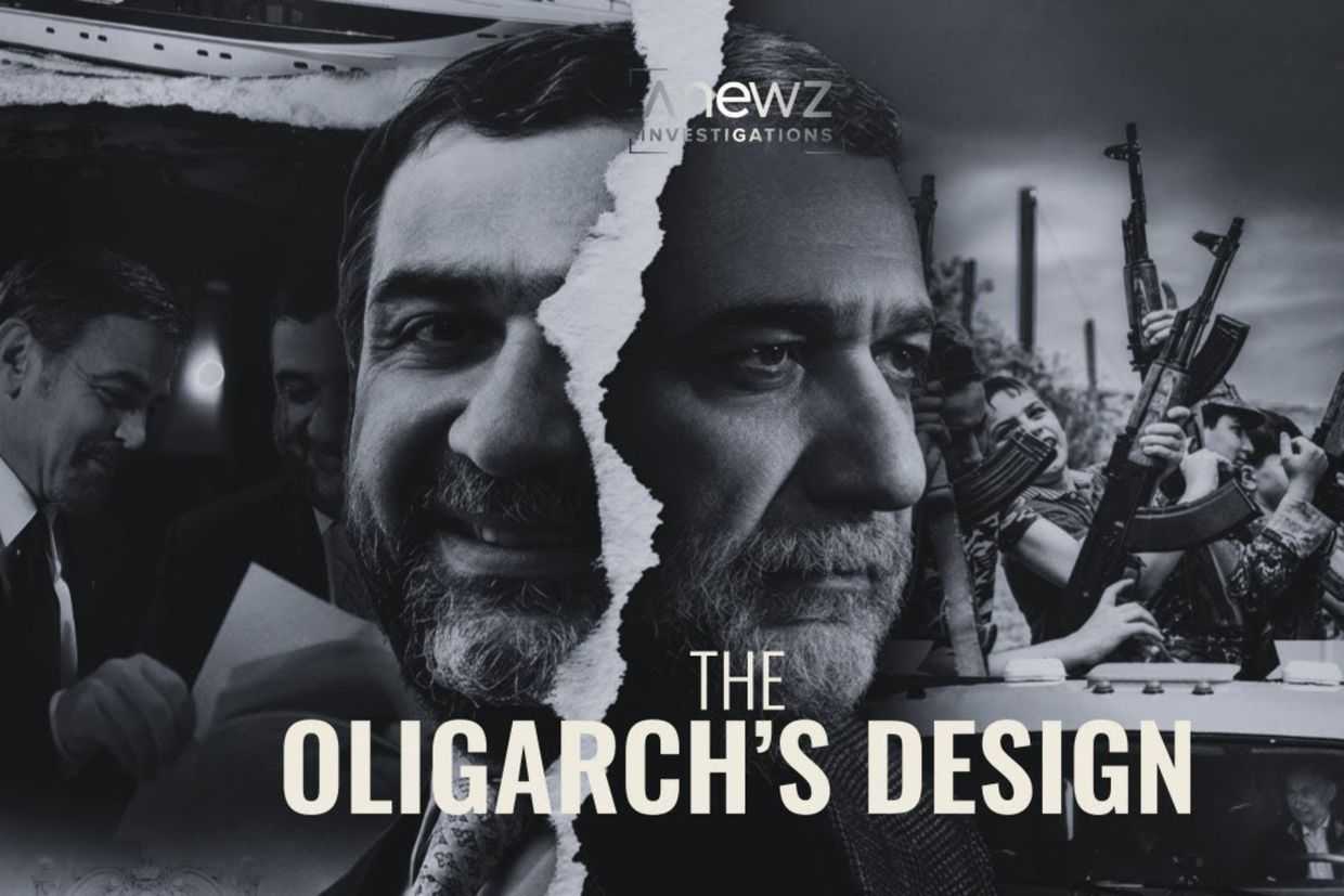 Promotional material for the documentary ‘the Oligarch’s Design’, by AnewZ.