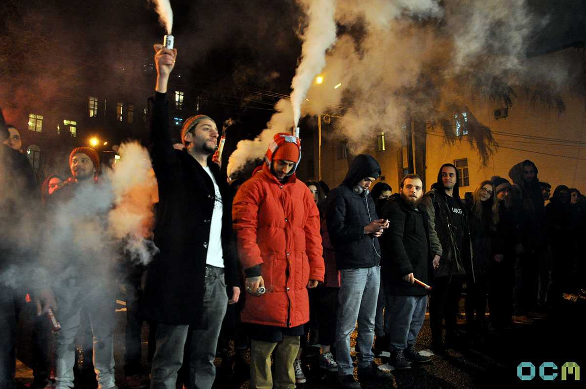 Hundreds protest in Tbilisi in support of jailed actor