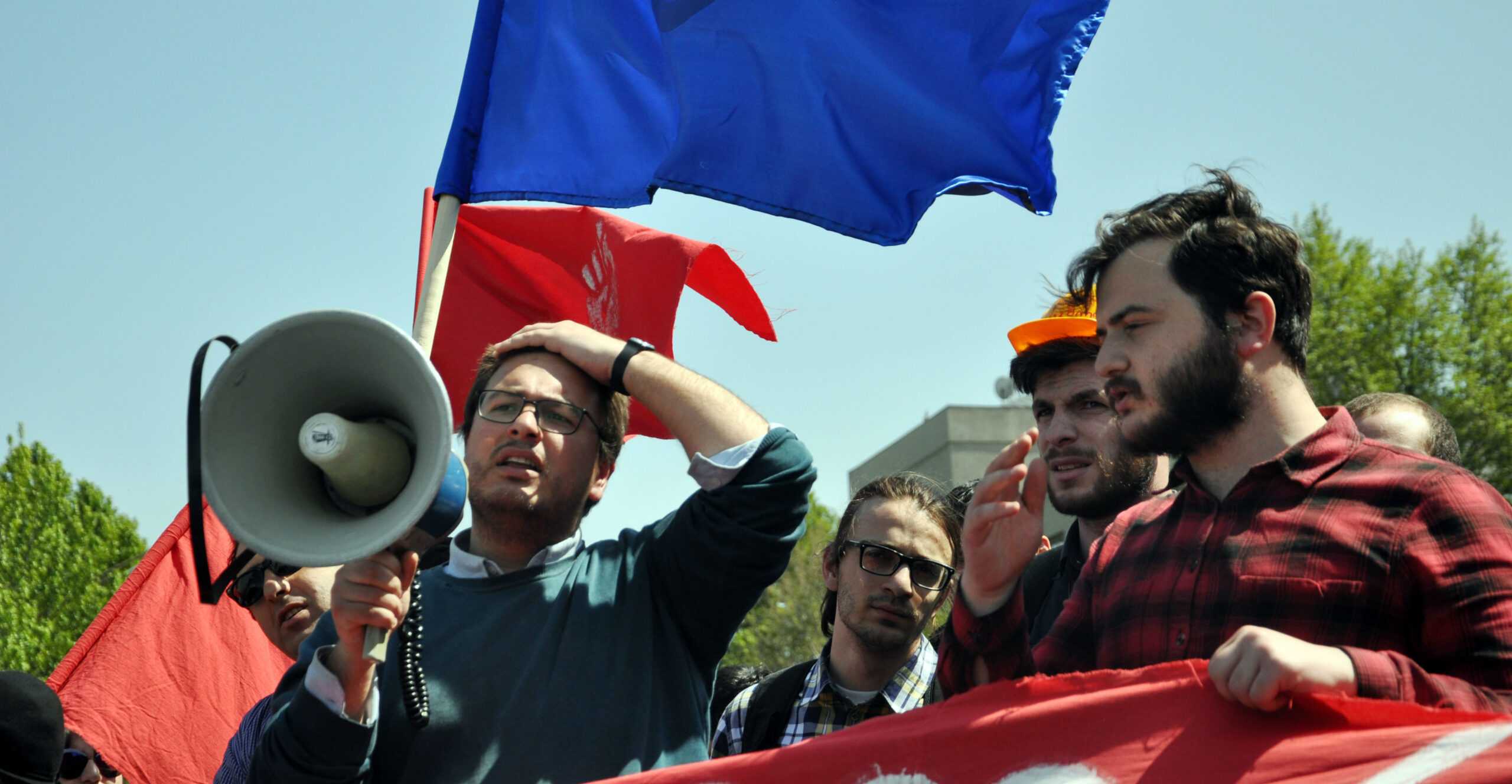 Students, trade unions, and women mark international workers’ day in Tbilisi