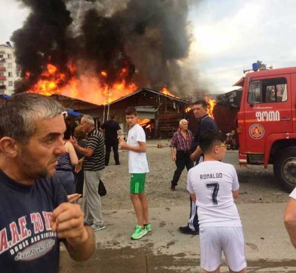 Fire devastates Poti market