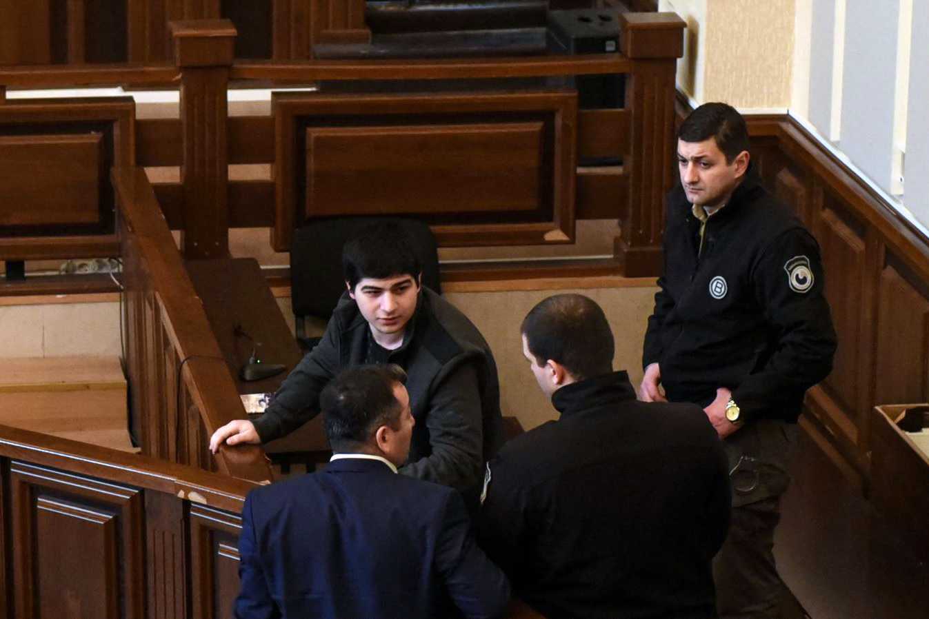 Mikheil Kalandia in court. Photo: Mzia Saganelidze/RFE/RL