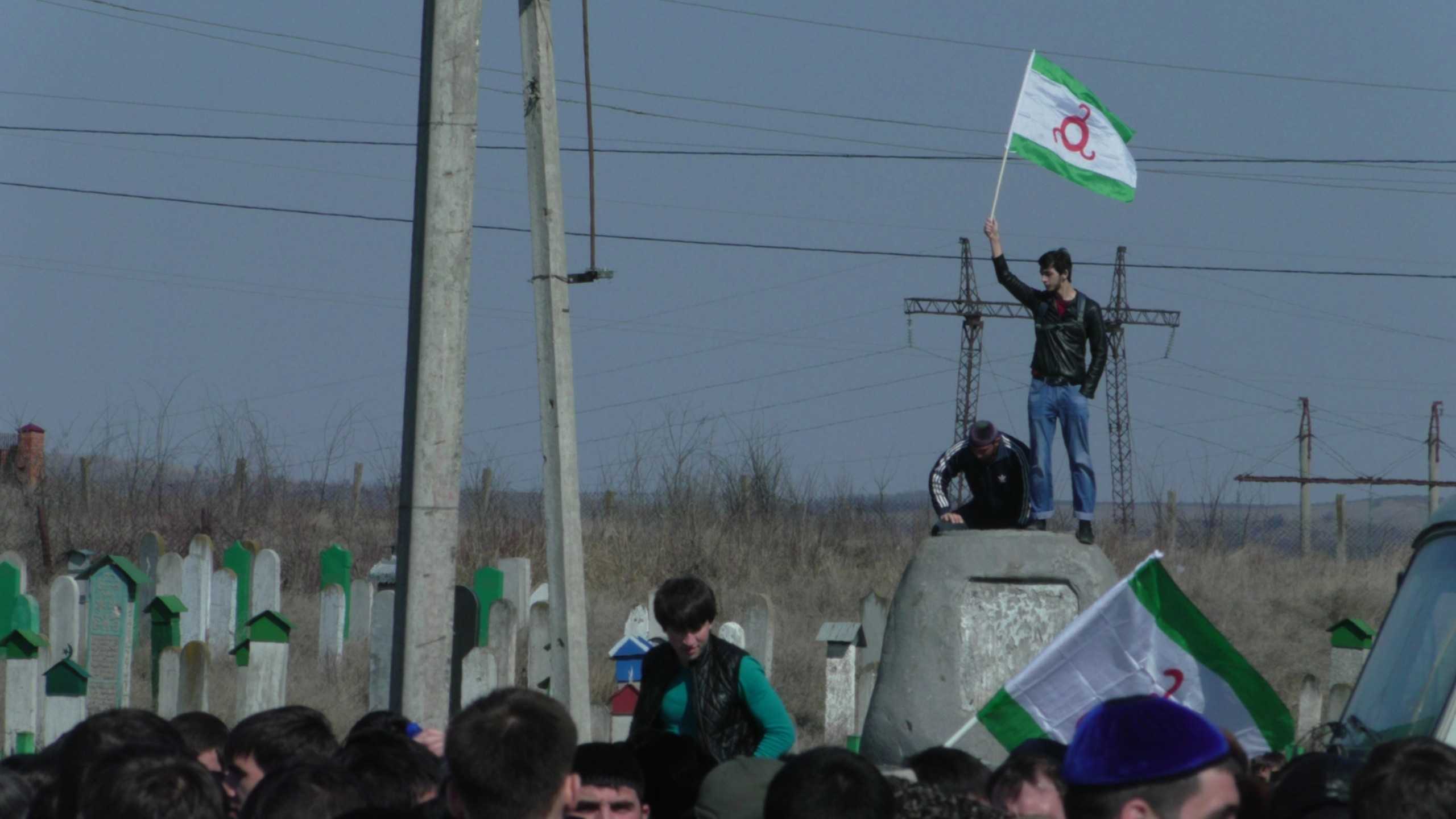 Protest in Nazran, Ingushetia. (Malik Butayev/OC Media)