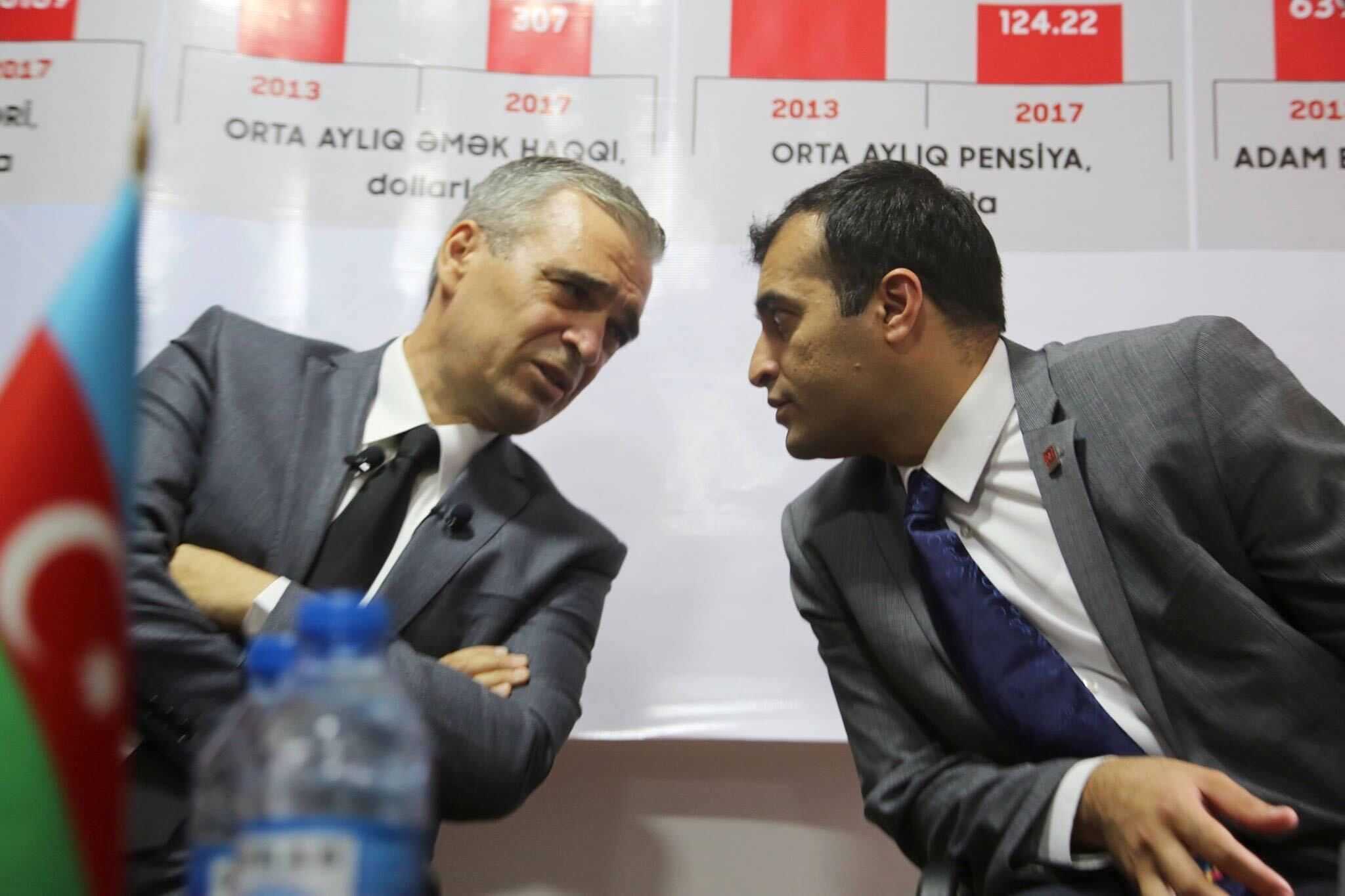 Ilgar Mammadov (left) and Rasul Jafarov (right). Photo: Fargana Novruzova.