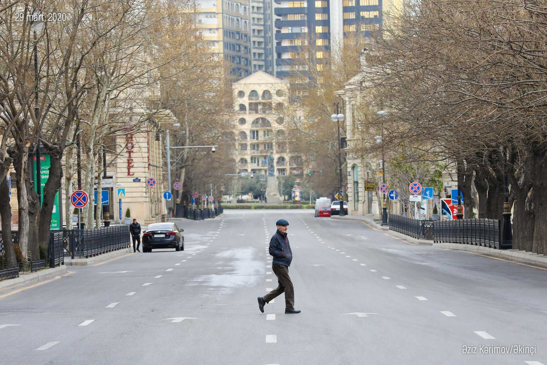 Karantin dövründə Bakı. Foto: Əziz Kərimov/Əkinçi