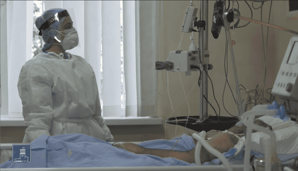 An Armenian hospital bed. Official picture. 