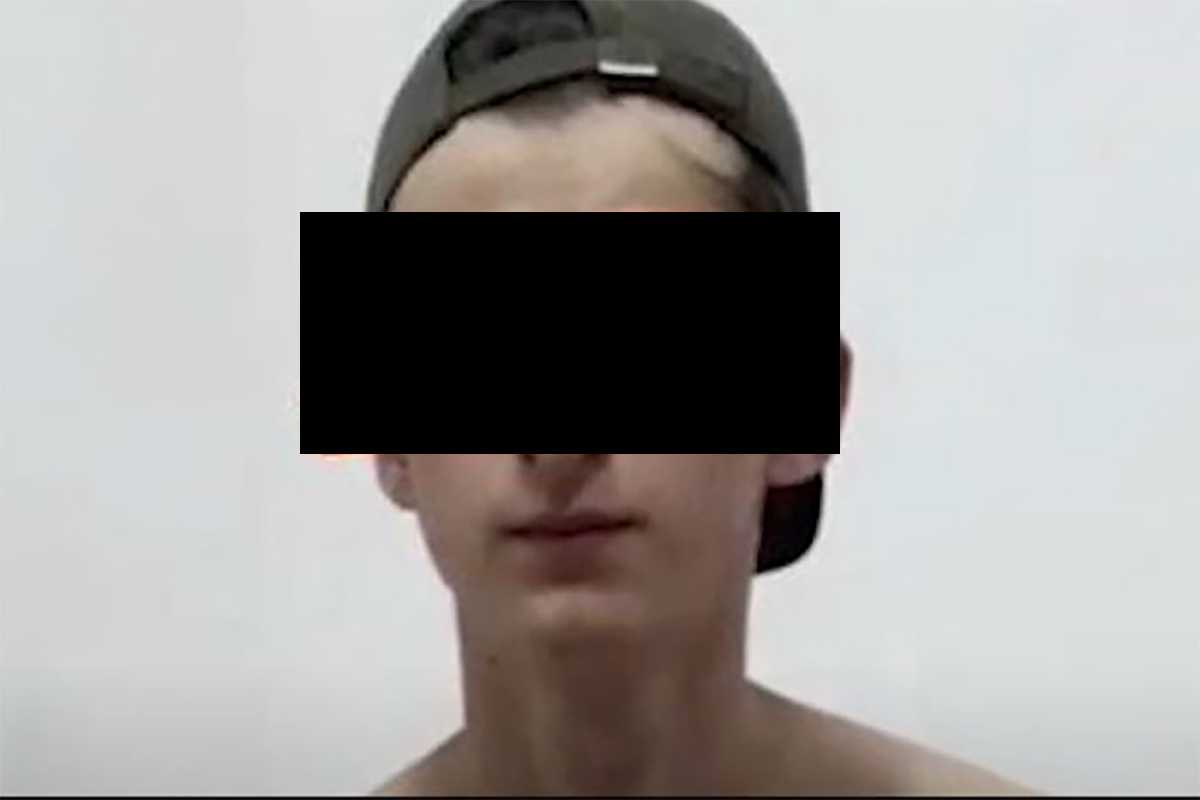 A still from the video.