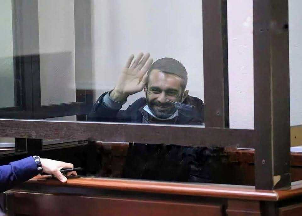 Levan Zurabashvili in the courtroom on 24 November. Photo via Facebook. 