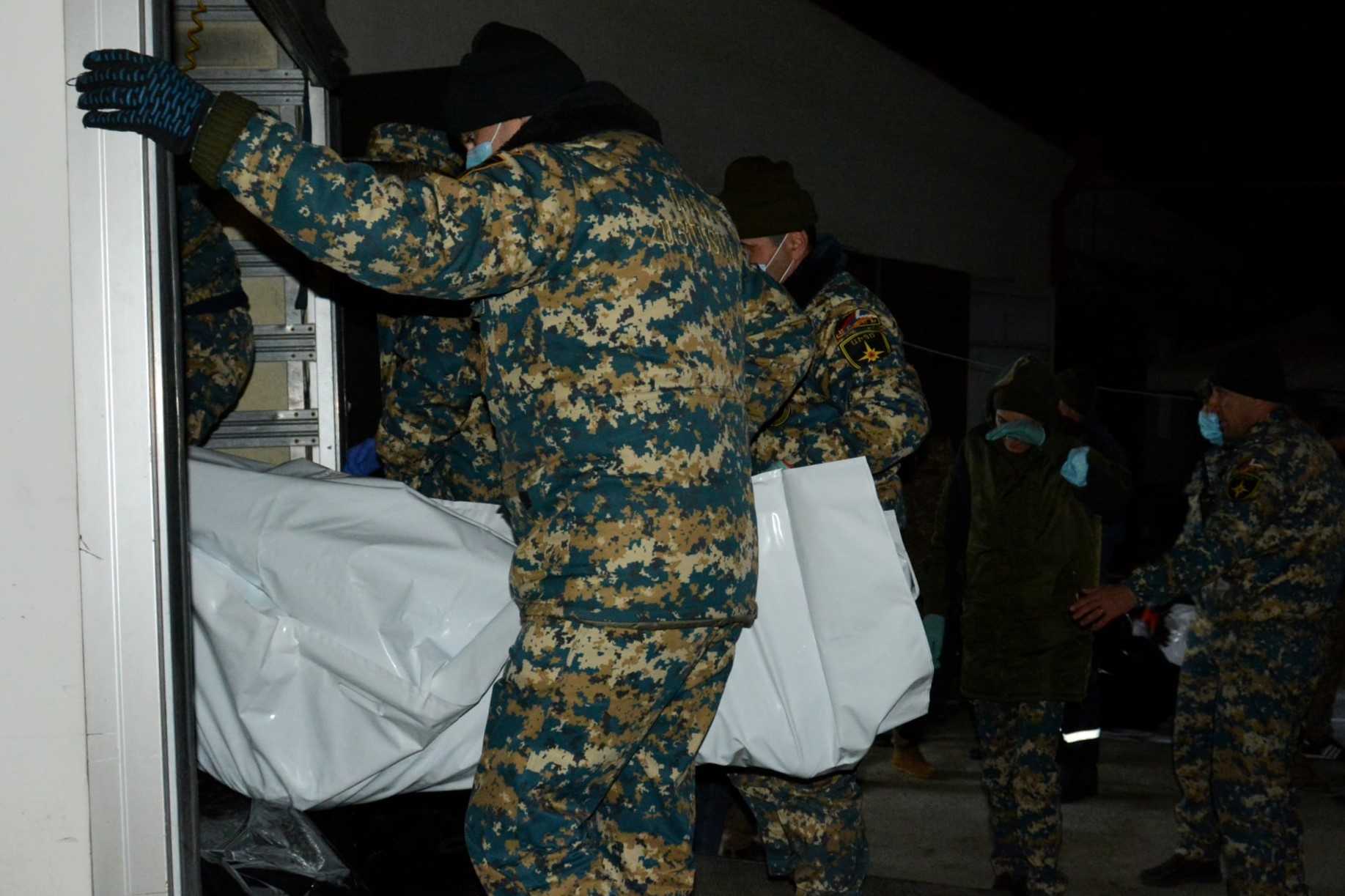 Search operations in Nagorno-Karabakh. Official photo. 