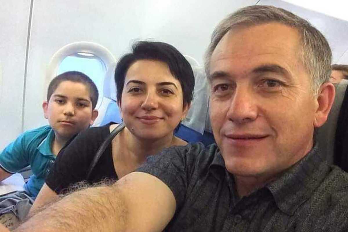 Saleh Rustamli with his family. Image via Facebook. 