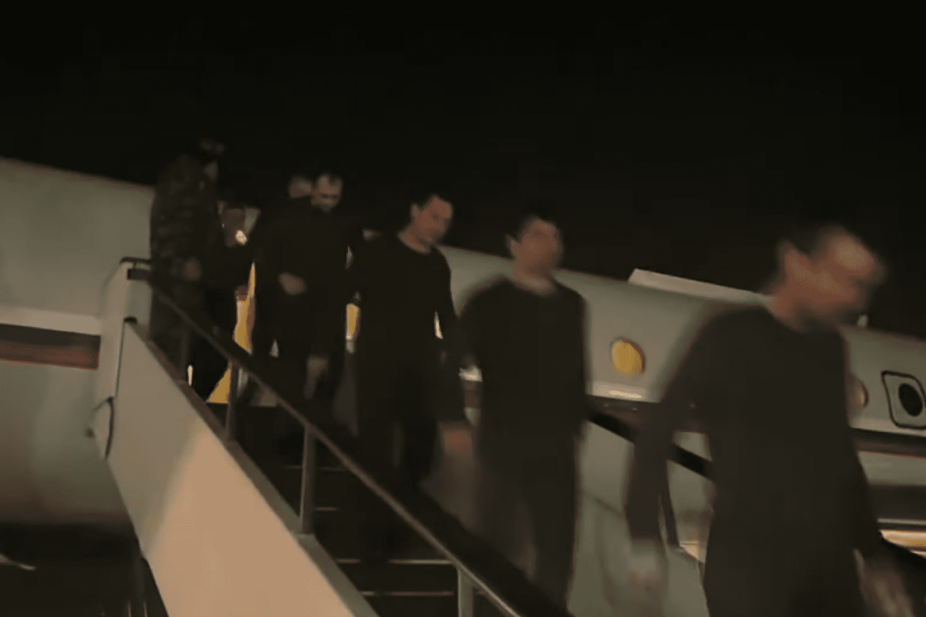 POWs land in Yerevan. Still via Sputnik. 