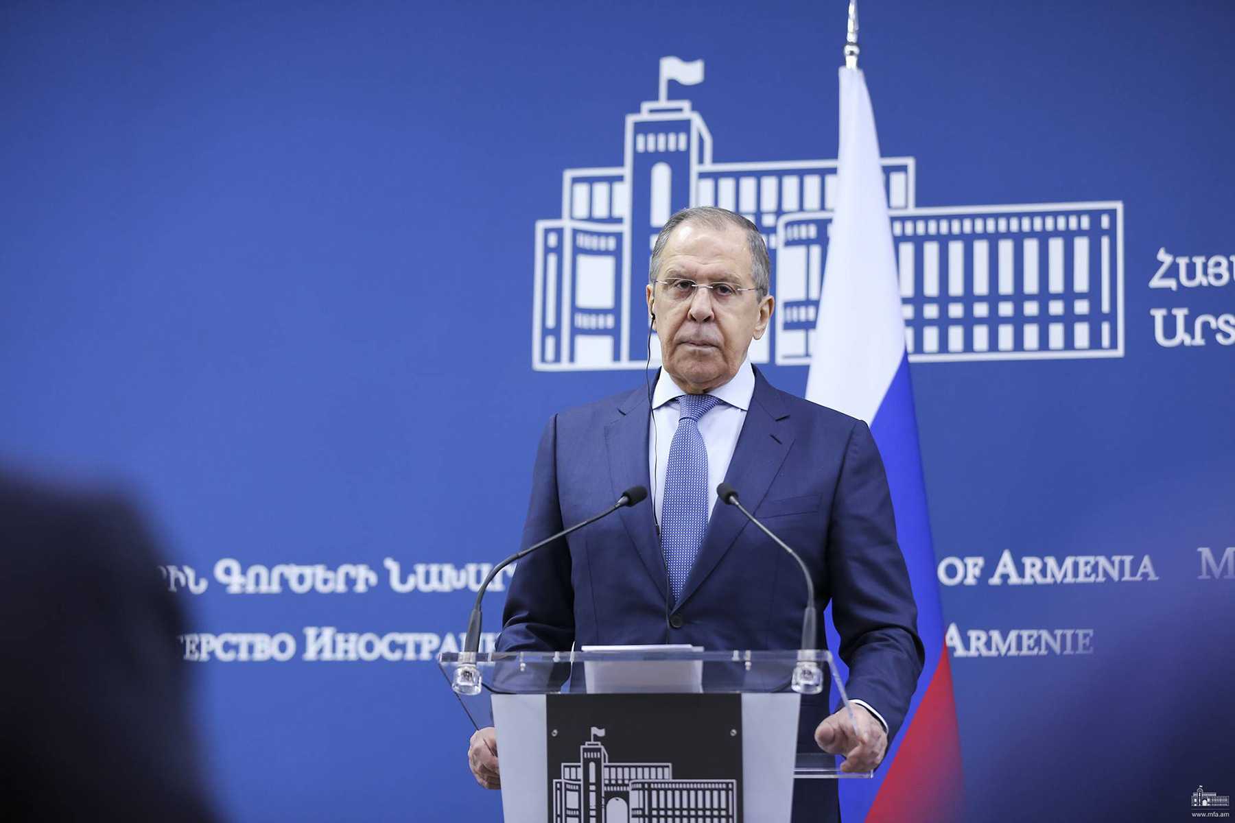 Sergei Lavrov in Yerevan on 9 June. Photo: MFA of Armenia.