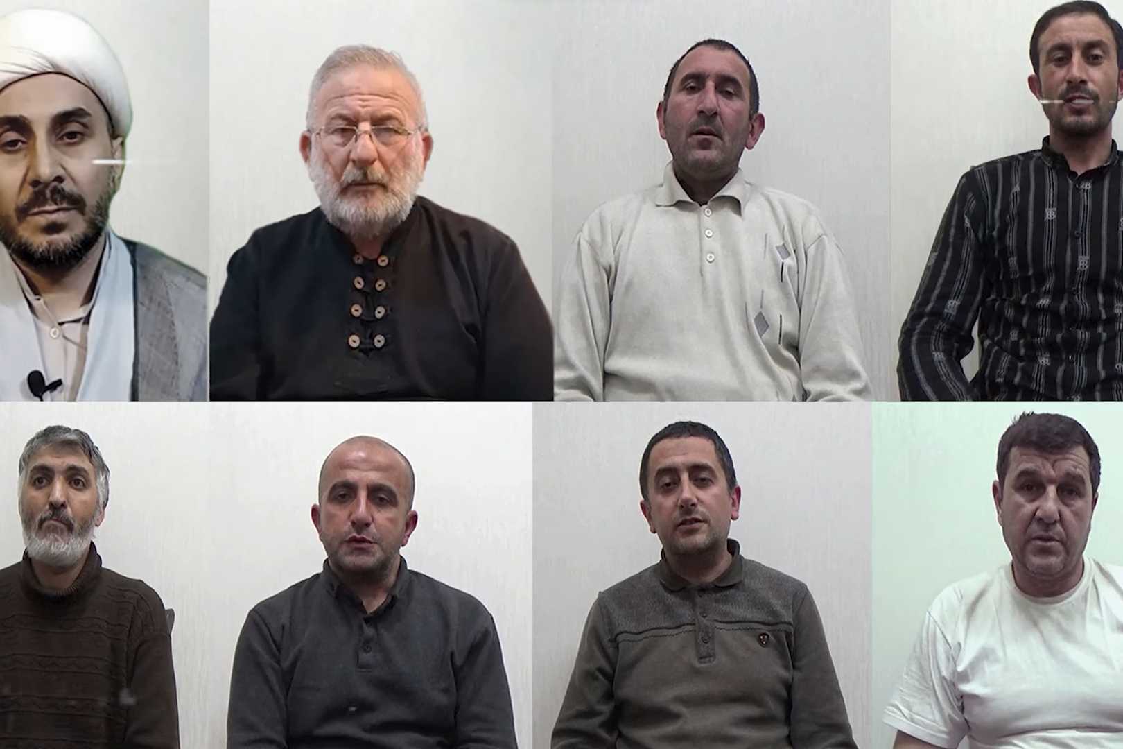 Azerbaijani authorities released images of several of those arrested.