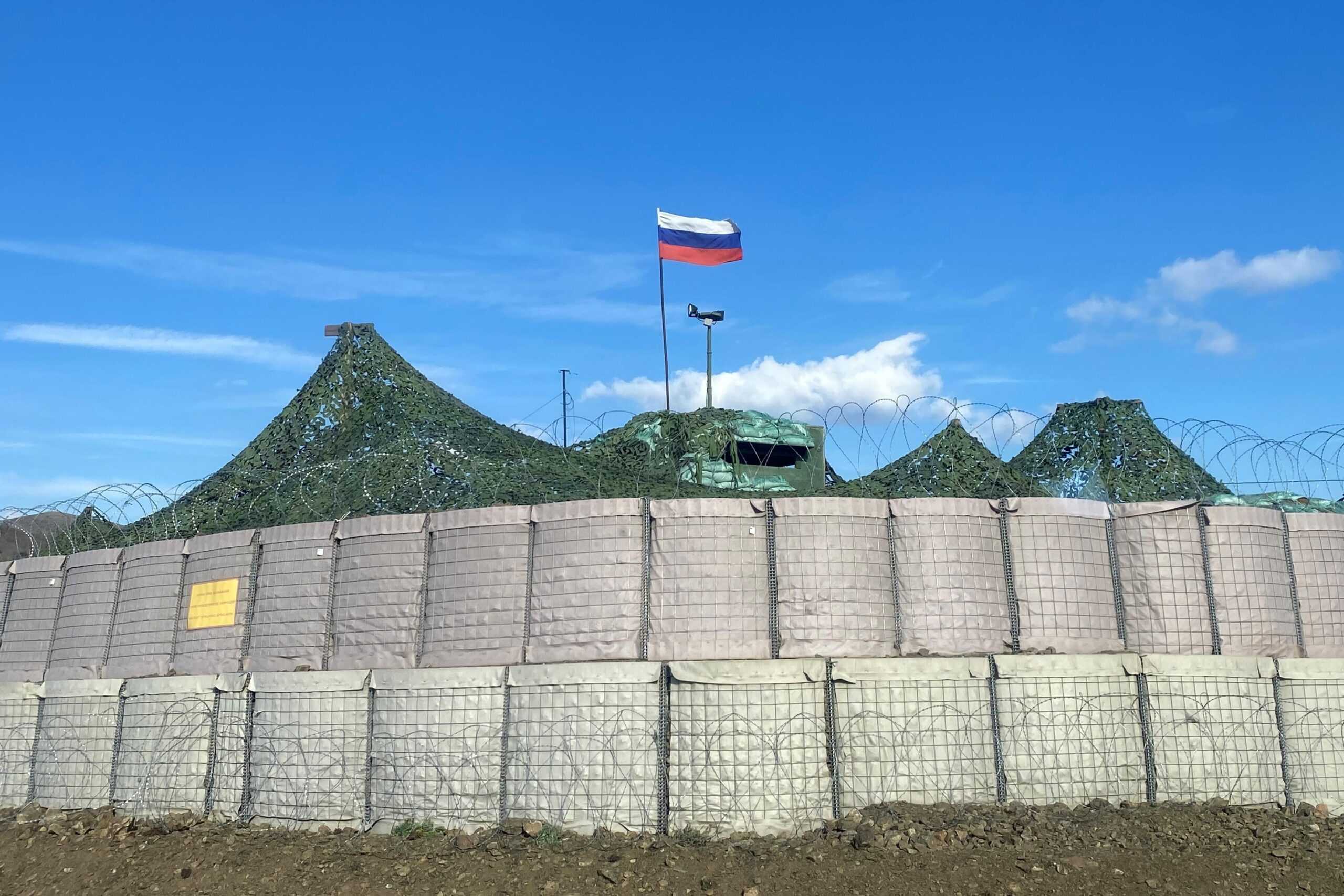 A Russian peacekeeper base inside the Lachin Corridor in 2022. Photo: Ani Avetisyan/OC Media