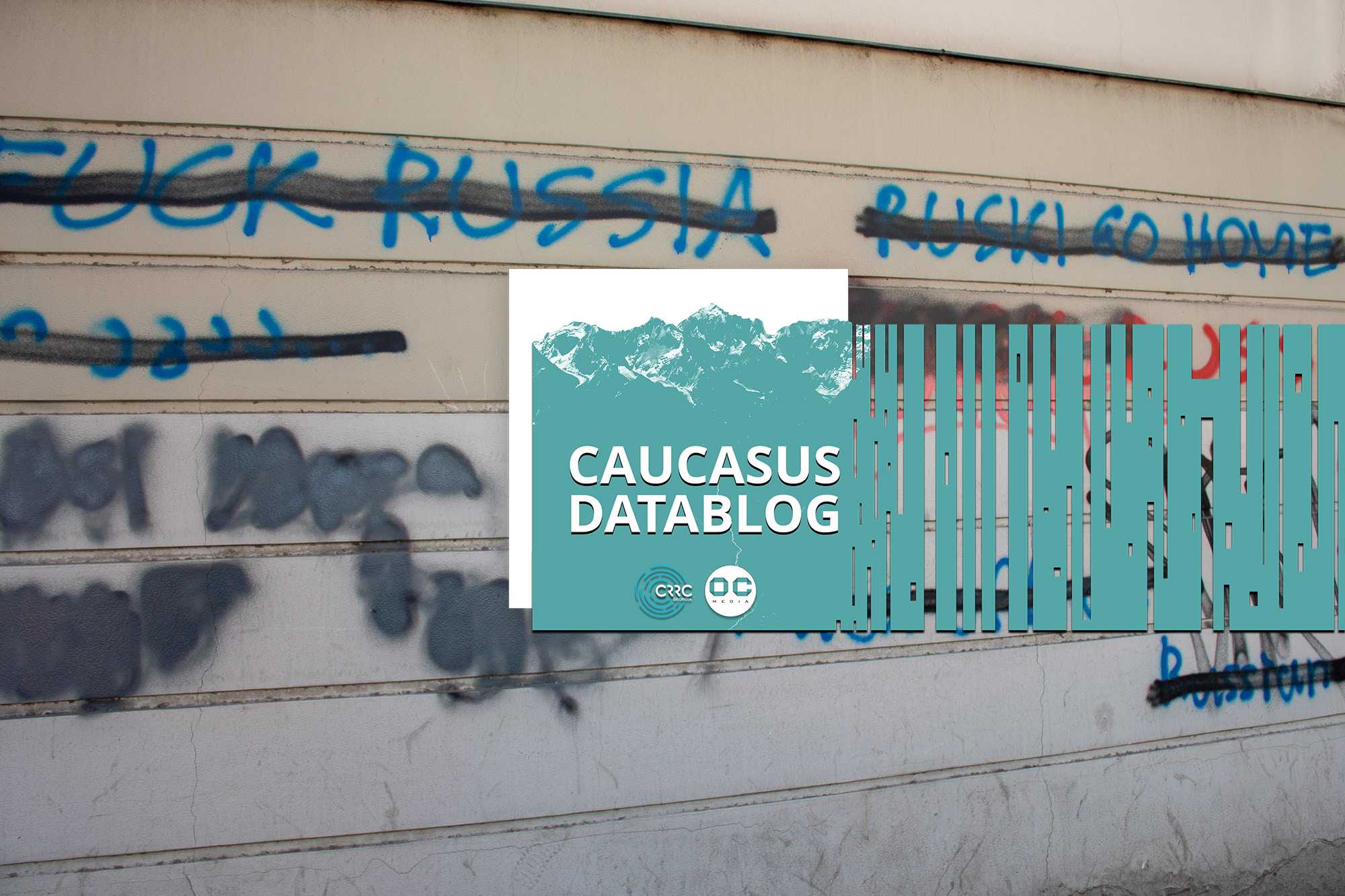 Anti-Russian graffiti in Tbilisi. Photo: OC Media