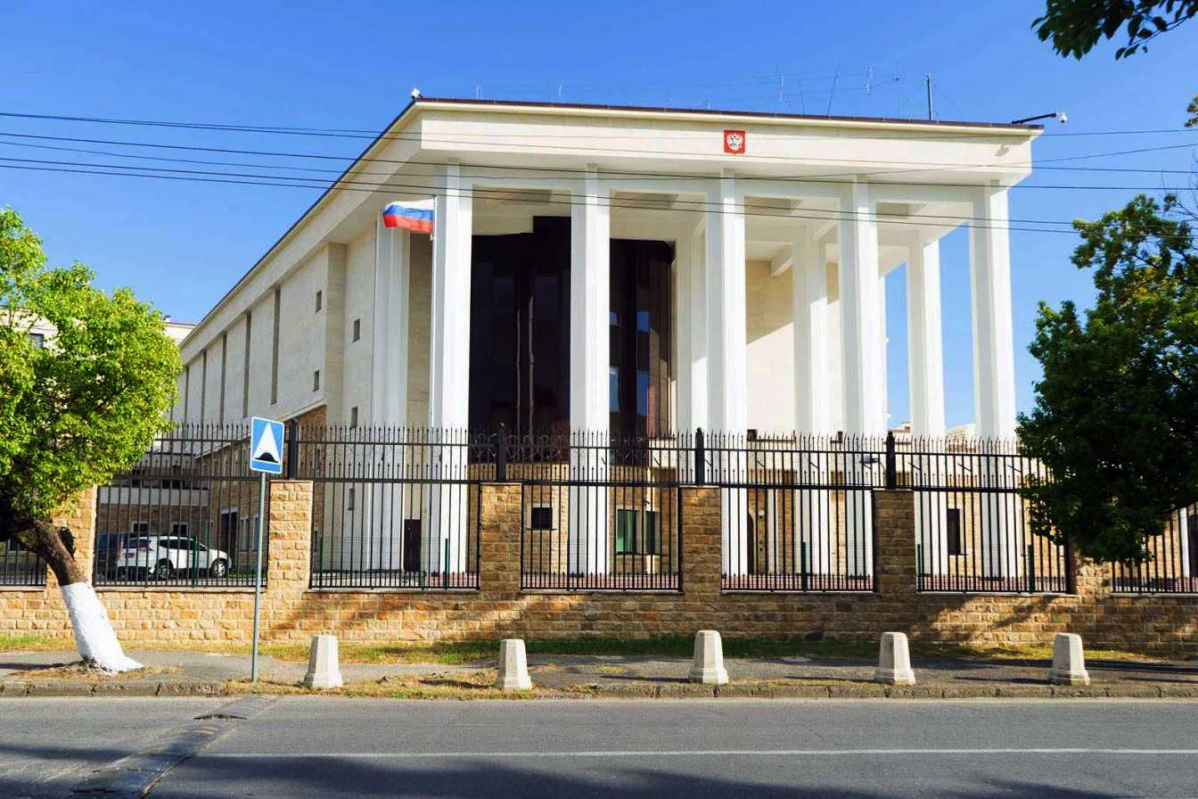 The Russian embassy Sukhumi.