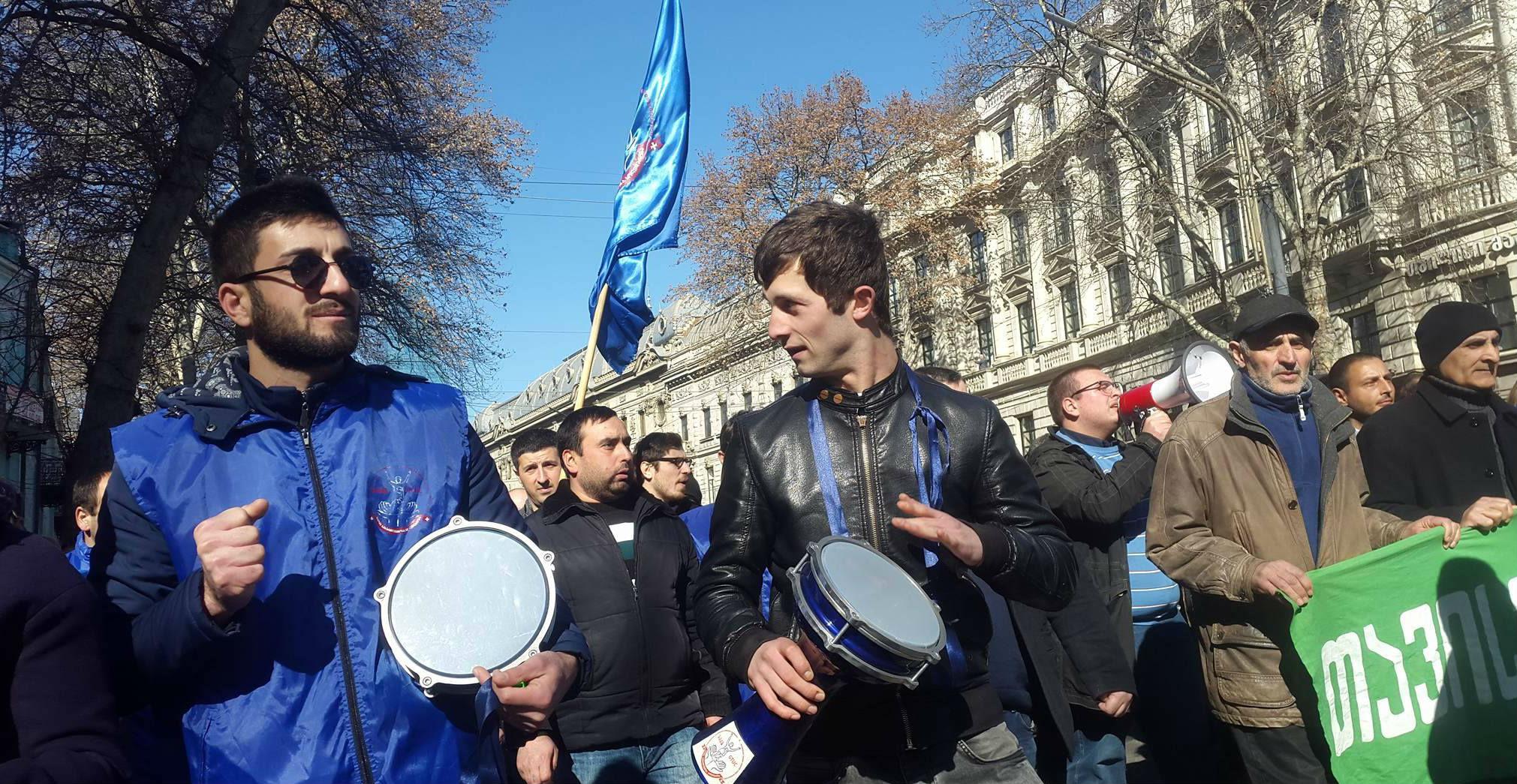 Protest in Tbilisi for dismissed Rustavi Azoti workers