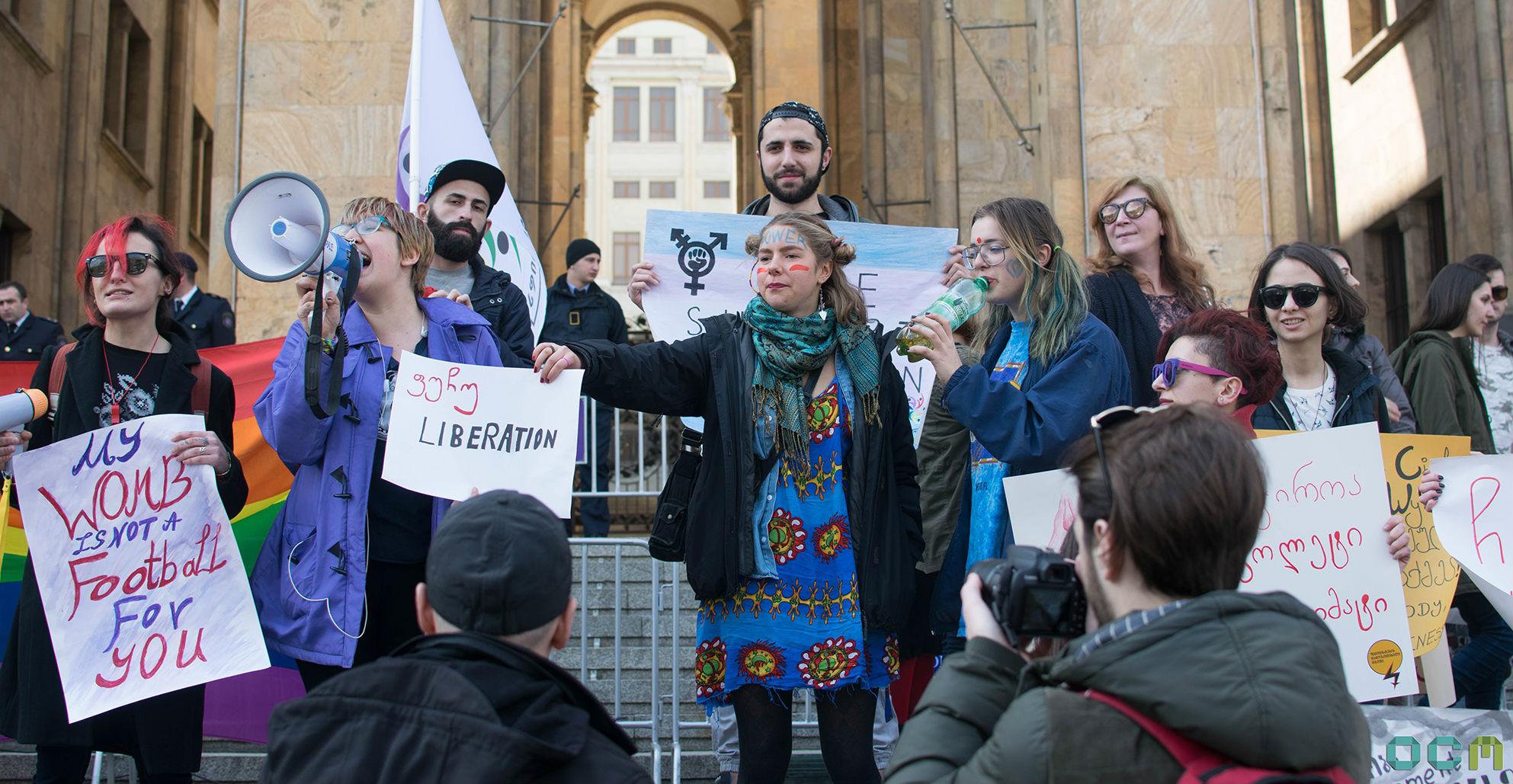 ‘Our bodies belong to us’ — activists mark International Women’s Day in Tbilisi