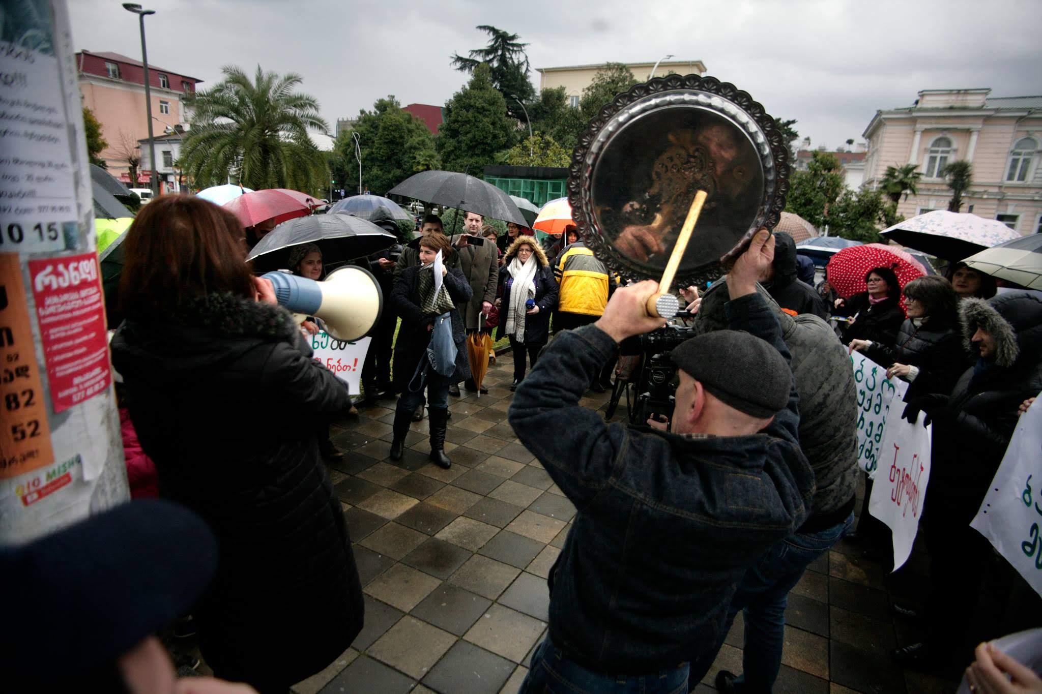 Dozens protest in Batumi against ‘uncontrolled’ construction projects