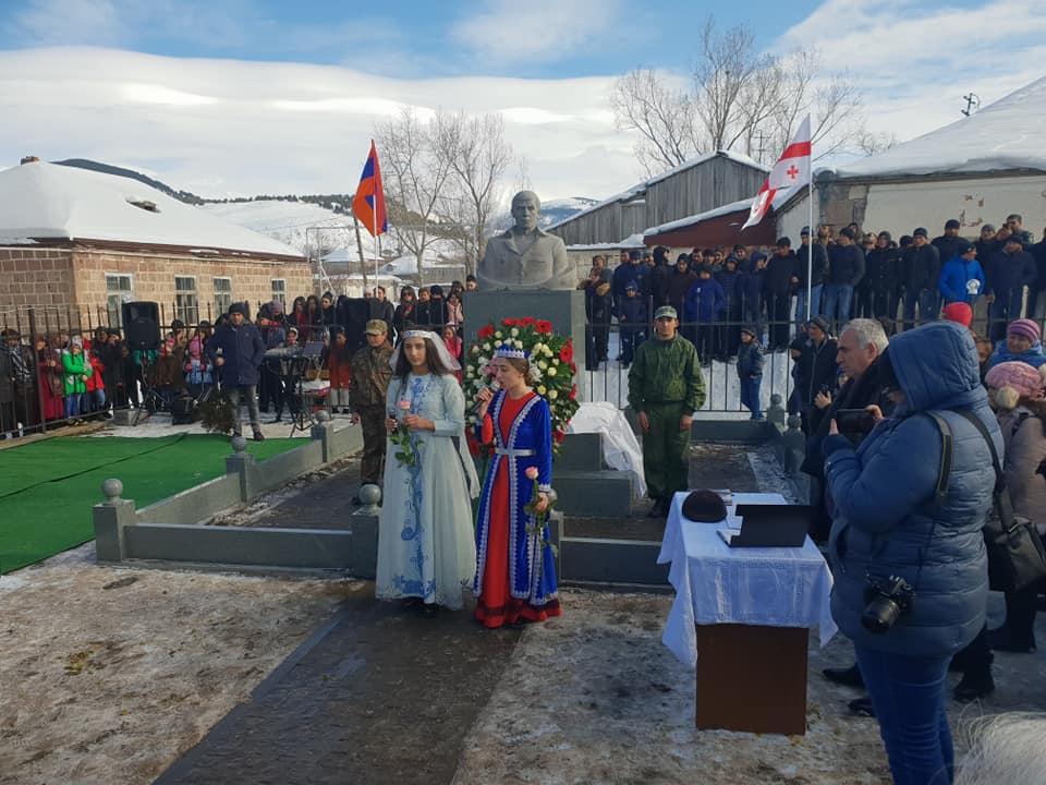 Azerbaijan calls for ‘urgent measures’ after Karabakh veteran statue unveiled in Georgian village