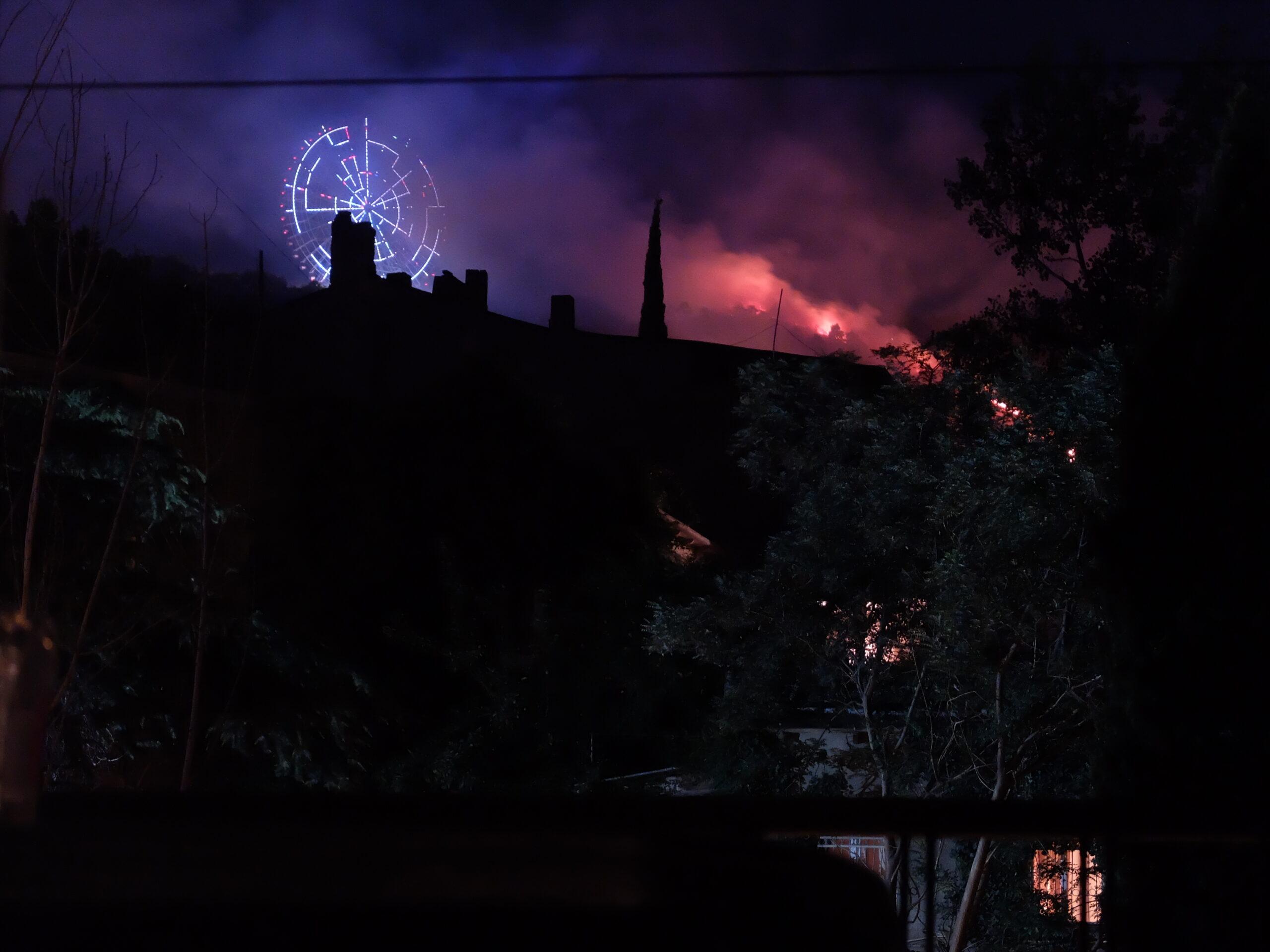 Forest fire devastates Tbilisi’s Mount Mtatsminda