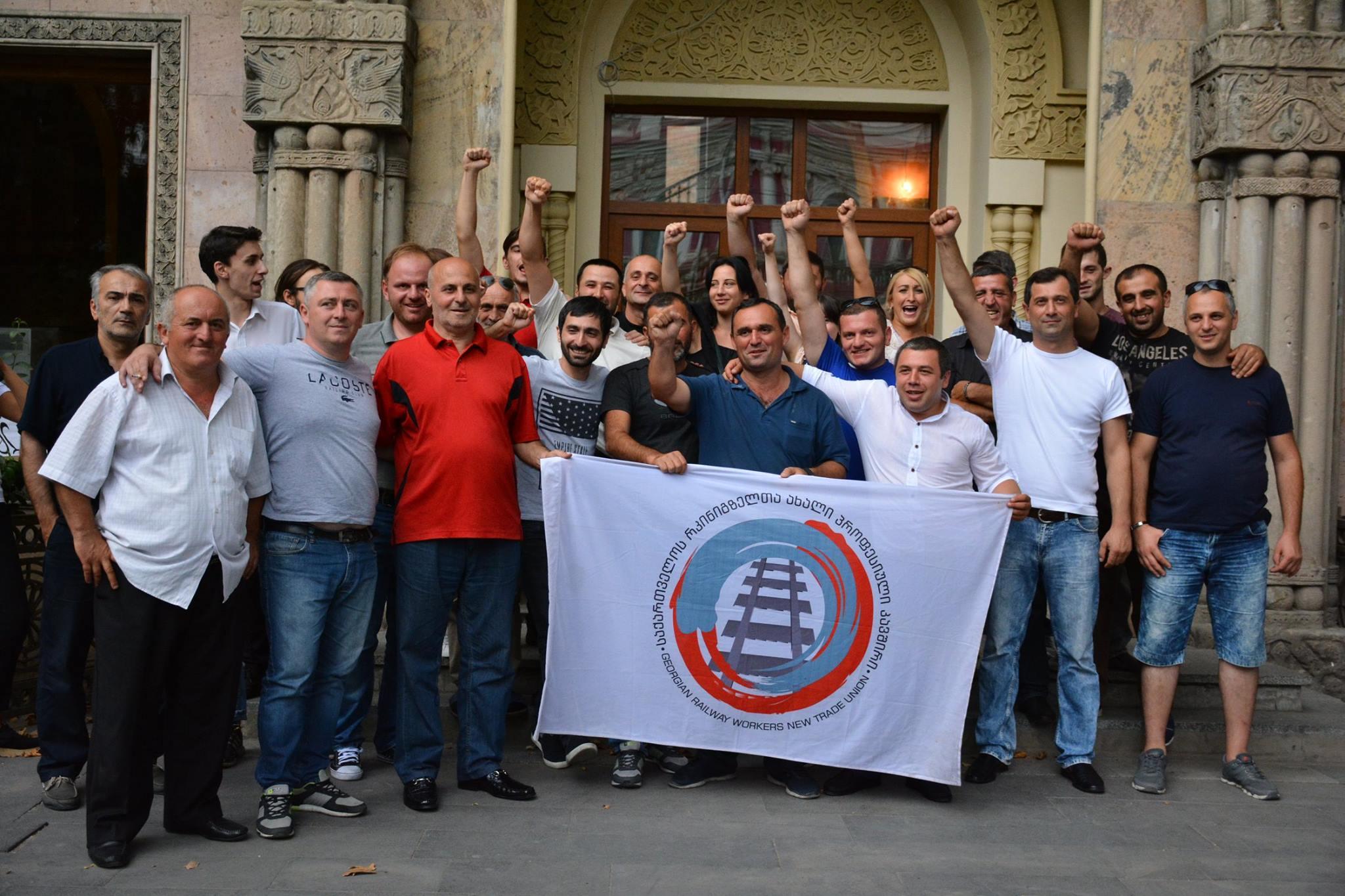 Georgian railway workers end hunger strike