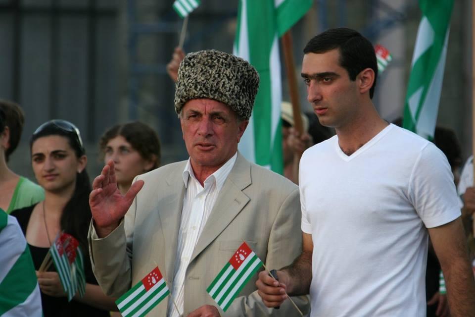 Rally in Sukhumi for hunger striking Circassian leader