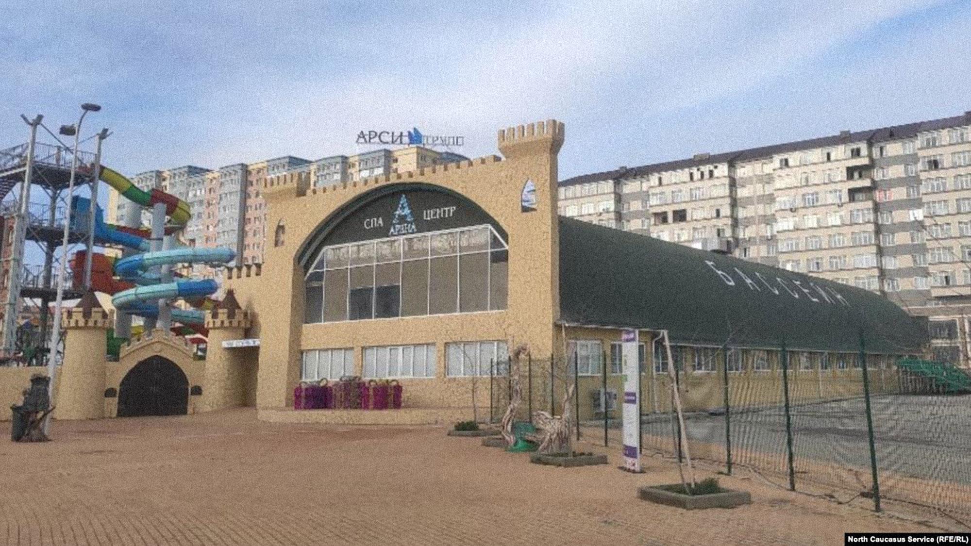 The Anzhi Arena sports complex in Kaspiysk, in south Daghestan. Photo: RFE/RL North Caucasus Service.