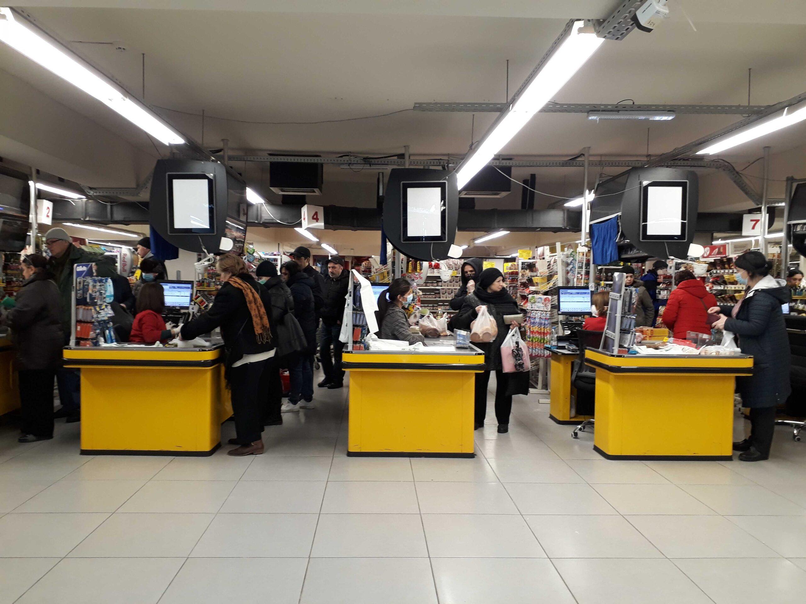 A supermarket in Tbilisi. Photo: Tamuna Chkareuli/OC Media. 