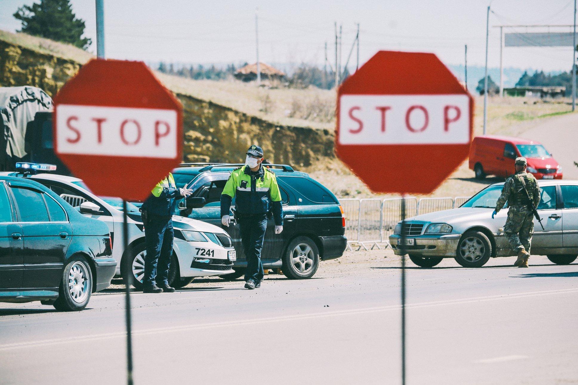 Checkpoint in Marneuli. Photo: Ministry of Internal Affairs, Georgia.