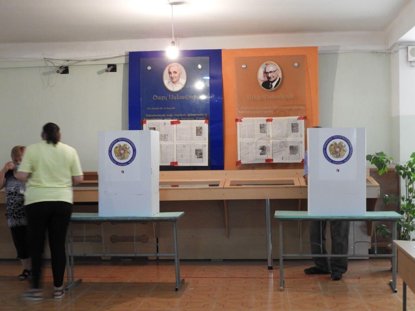 A polling station in Yerevan. Photo: Ani Avetisyan/OC Media.