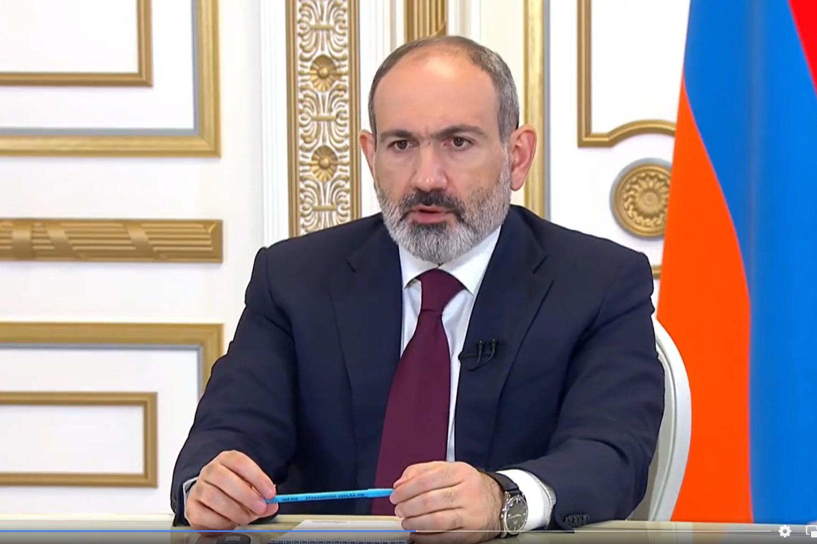 Nikol Pashinyan. Still from press conference.