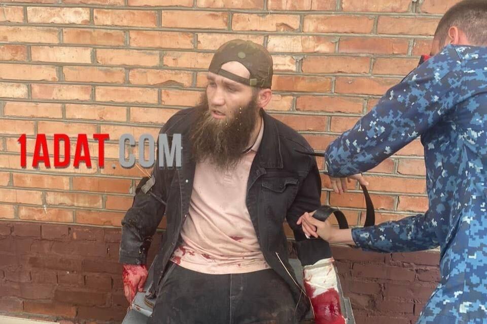 Muslim Bisultanov’s cousin, Muhammad Islamov, was also shot. Image via 1Adat.