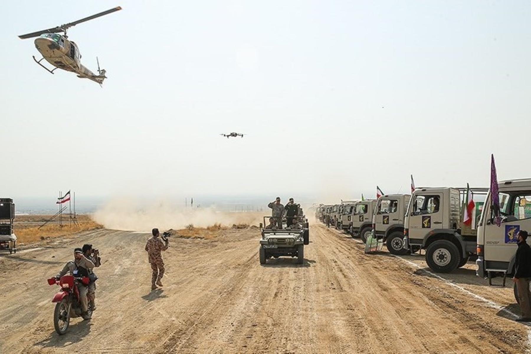 Iranian military drills near the border with Azerbaijan in October 2022. Photo: Hossein Zohrevand/Tasnim News