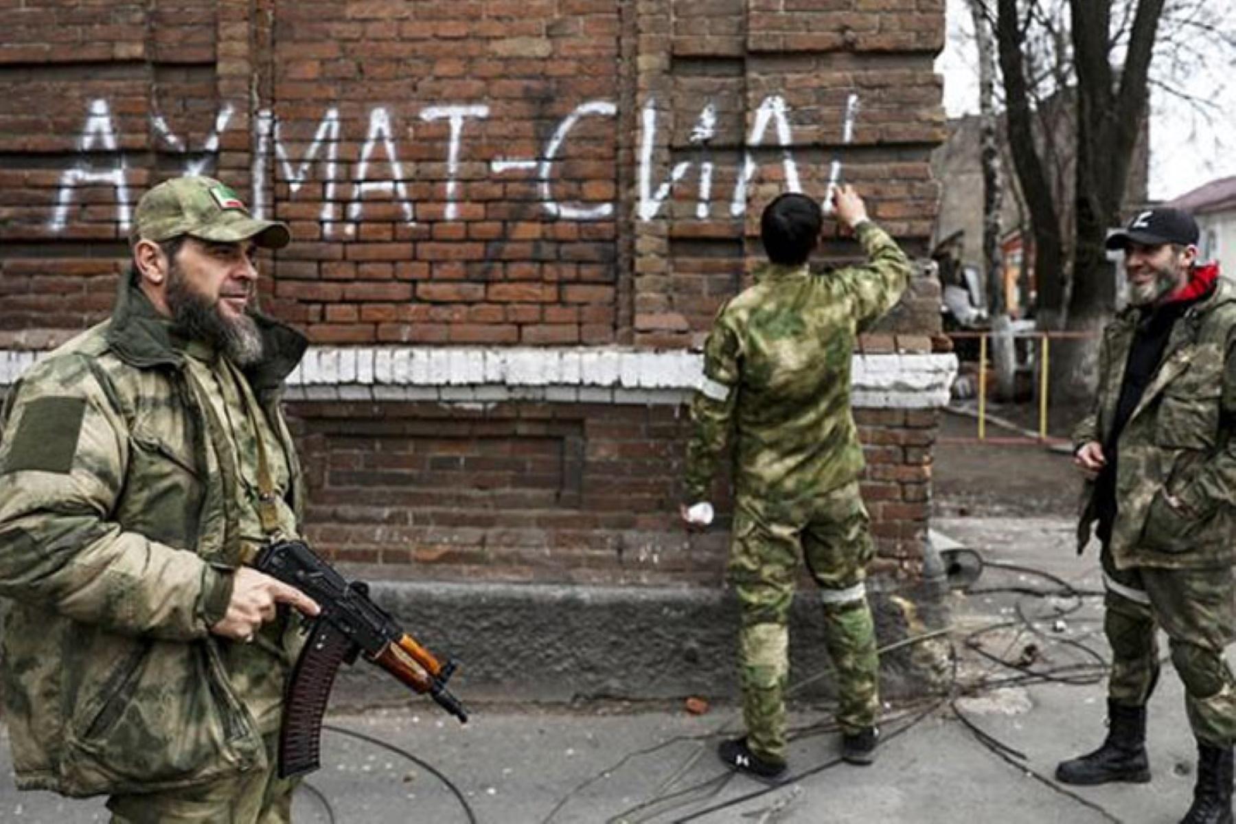 Fighters from the Akhmat special military unit. Photo: Sergei Bobylev/TASS