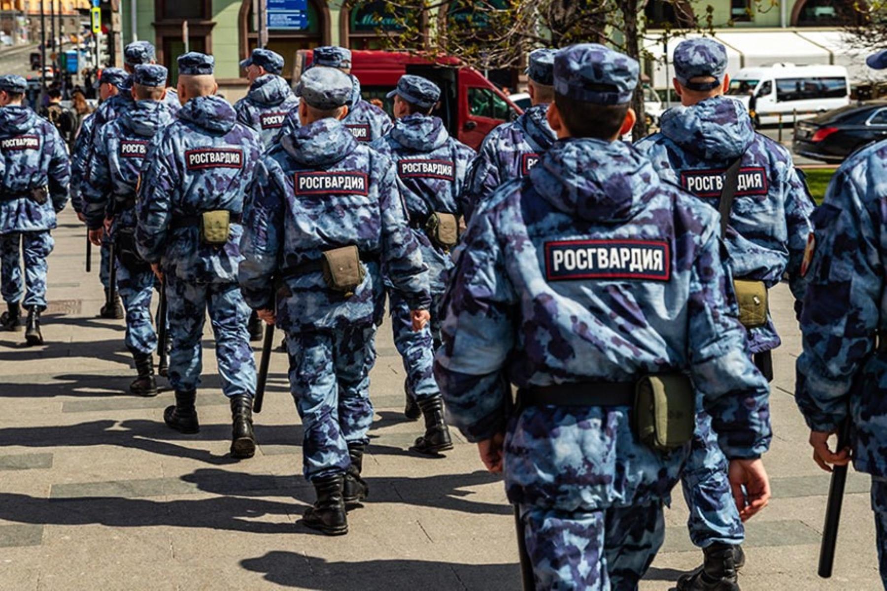 Members of the Russian National Guard (Rosgvardiya). Photo: Aleksey Bychkov/TASS