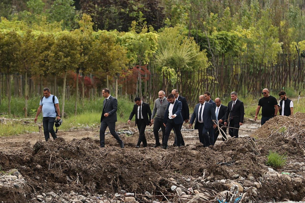 Prime Minister Nikol Pashinyan visiting Tavush region on 3 August. Official photo